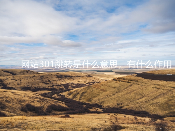 網(wǎng)站301跳轉(zhuǎn)是什么意思，有什么作用？